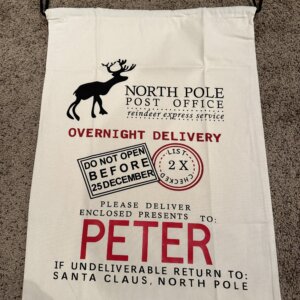 Personalized Santa Sacks-White