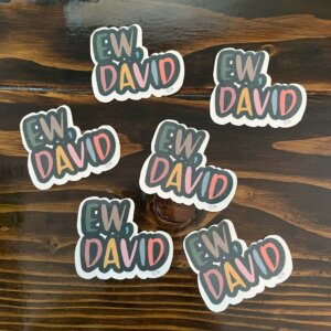 Ew David Colorful Stickers