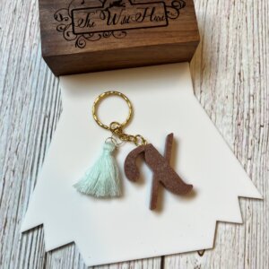 "X" Resin Keychain