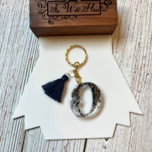 "O" Resin Keychain