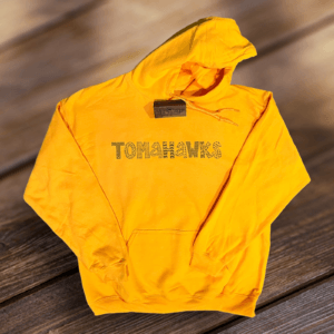 Tomahawks Hooded Sweatshirt-Gold