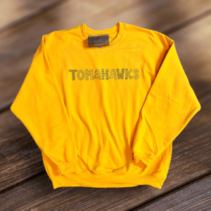 Tomahawks (V2) Crewneck Sweatshirt-Gold