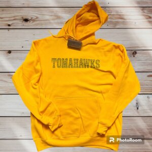 Tomahawks (V2) Hooded Sweatshirt-Gold
