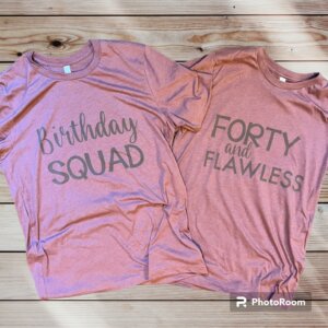 Custom Birthday Squad Shirts
