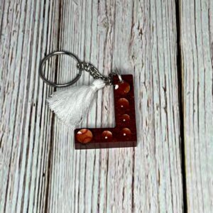 "L" Resin Keychain