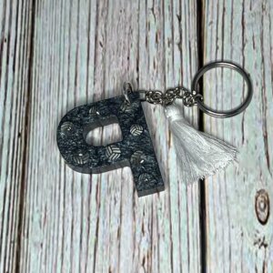"P" Resin Keychain