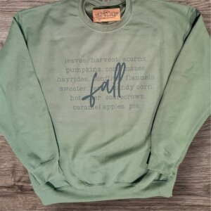 Fall Vibes Sweatshirt (Green)