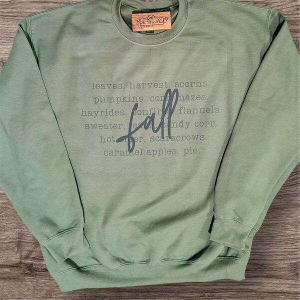 Fall Vibes Sweatshirt (Green)