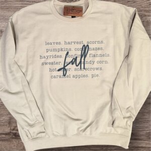 Fall Vibes Sweatshirt (Sand)