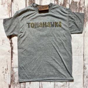 Tomahawks Whimsical Crewneck T-Shirt (Athletic Heather)
