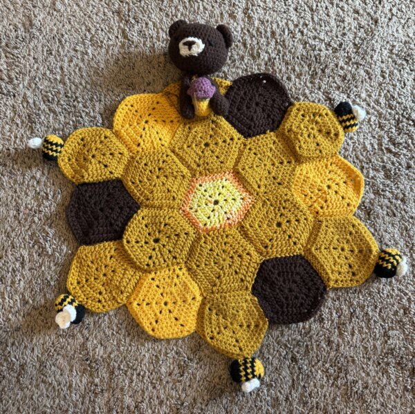 Bee Blanket Lovey - Image 5