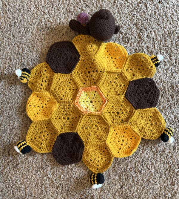 Bee Blanket Lovey - Image 4