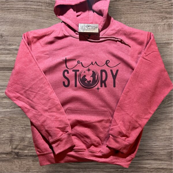 True Story Hooded Sweatshirt (Red)