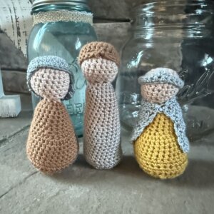 Crocheted 3 Wisemen
