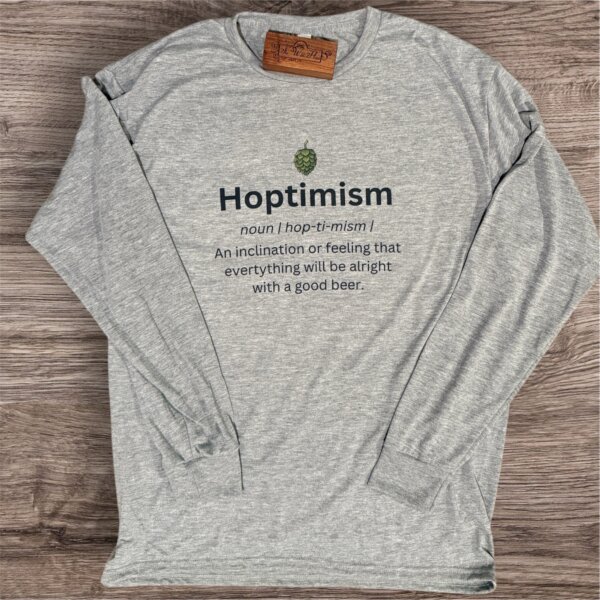 Hoptimism Long Sleeve Shirt (Gray)