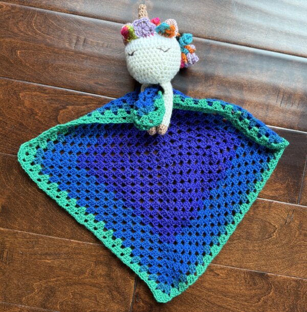 Unicorn Lovey Blanket - Image 2