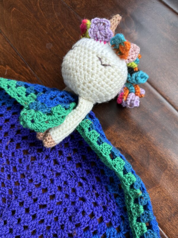 Unicorn Lovey Blanket