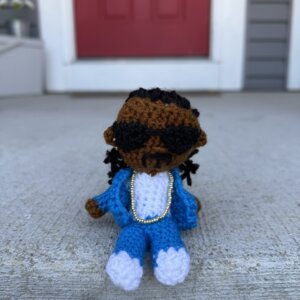 Snoop on a Stoop Crocheted Figurine